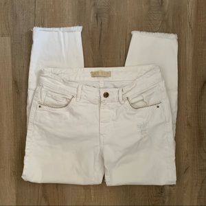 Zara White Denim Jean Size 6